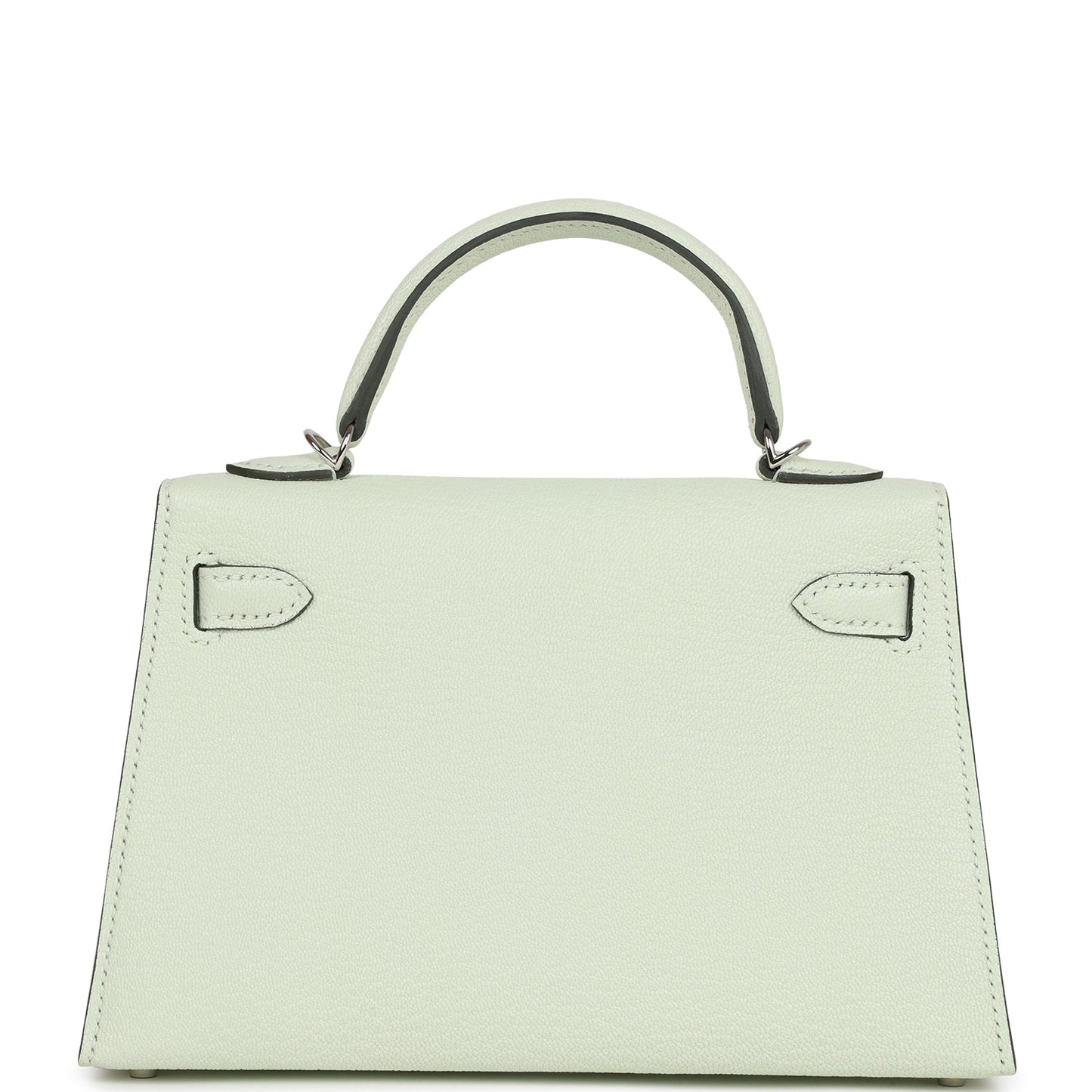 Hermes Kelly 20 Sellier Vert Fizz Chevre Palladium Hardware