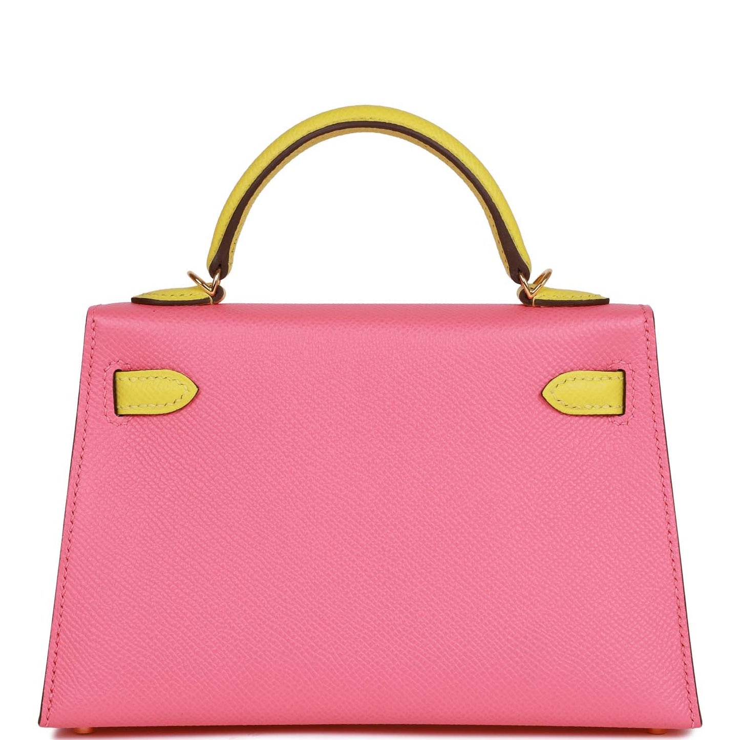 Hermes Special Order (HSS) Kelly 20 Sellier Rose Azalee and Lime Epsom Gold Hardware