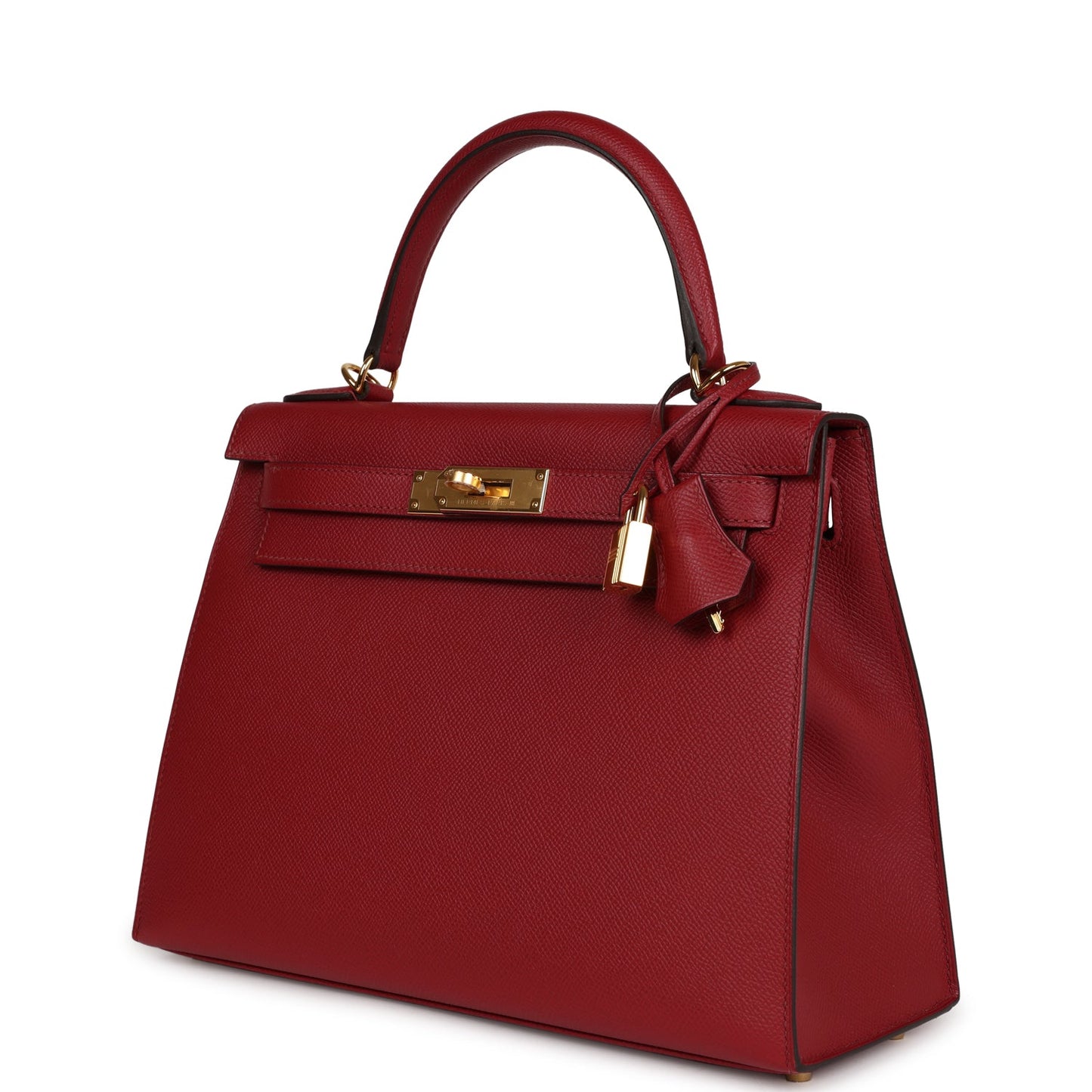 Luxury Hermes Kelly Sellier 28 Rouge Grenat Epsom Gold Hardware