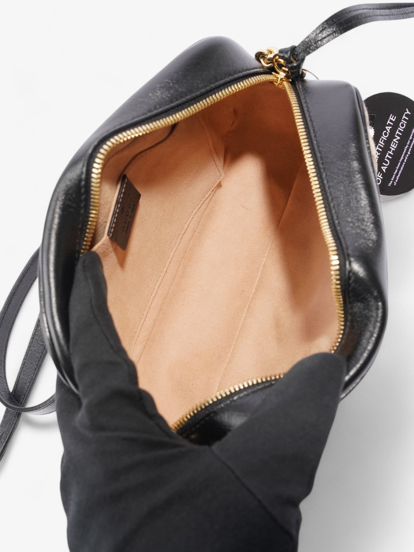 Gucci GG Marmont Zip Around GG Supreme / Black Coated Canvas Small