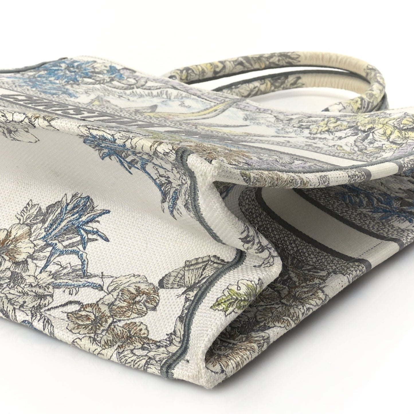 Christian Dior Canvas Embroidered Large Rêve d'Infini Book Tote Multicolor