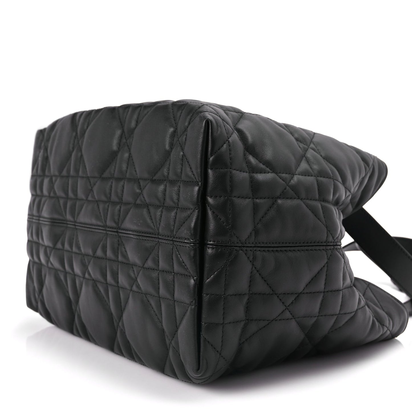 Christian Dior Calfskin Macrocannage Medium Toujours Black