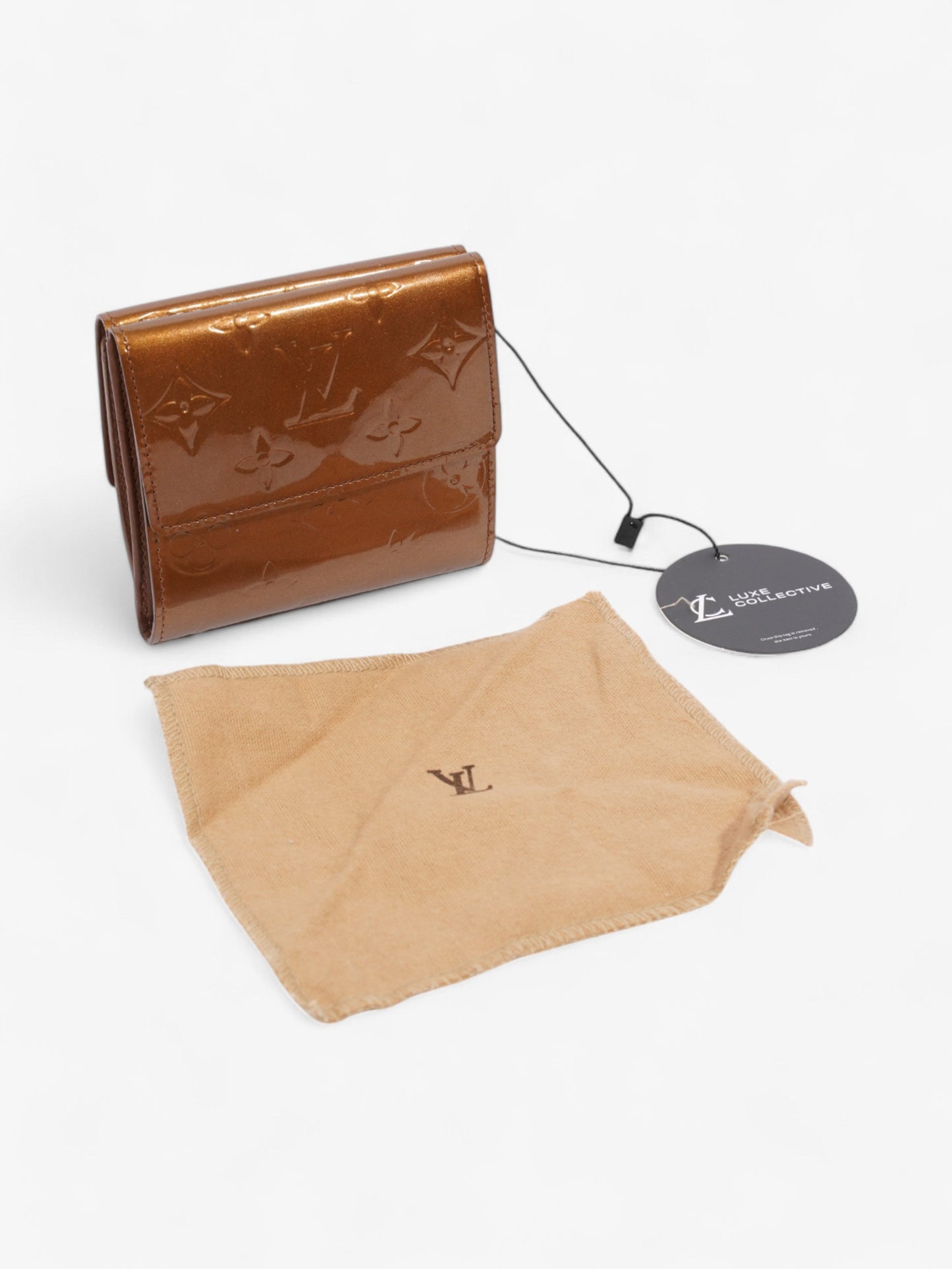 Louis Vuitton Elise Wallet Monogram Vernis / Bronze Vernis Leather