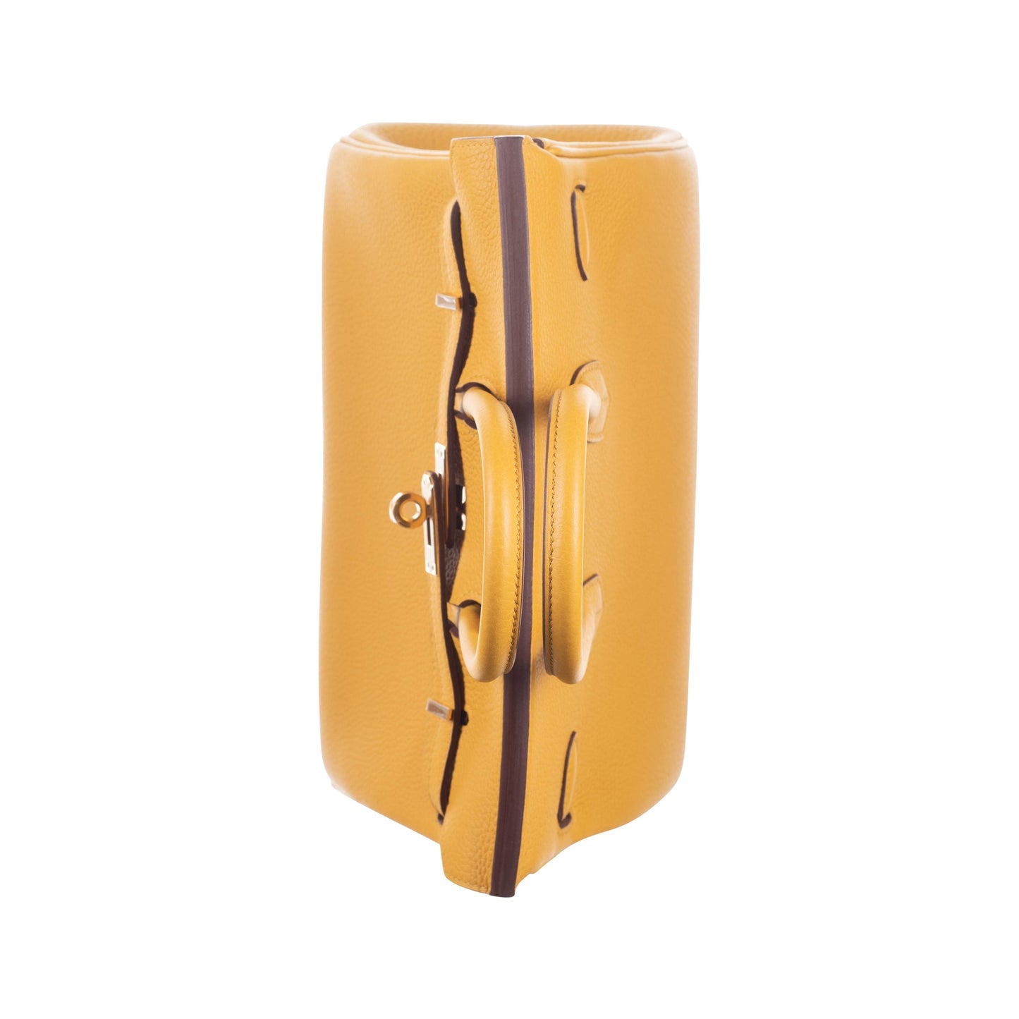 Hermes25cm Birkin Jaune Ambre Togo Leather Gold Hardware