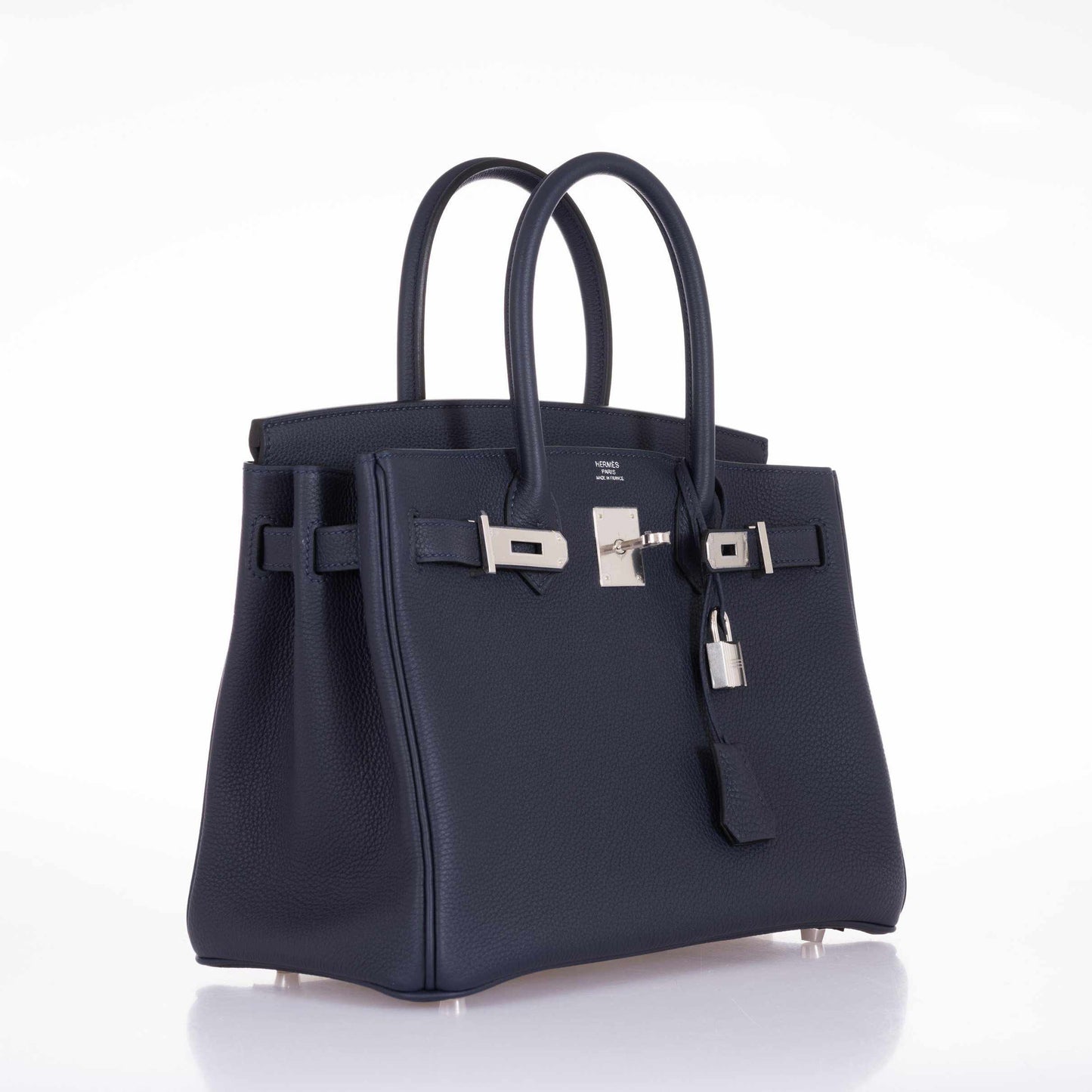 HermesBirkin 30 Blue Nuit Togo Palladium Hardware