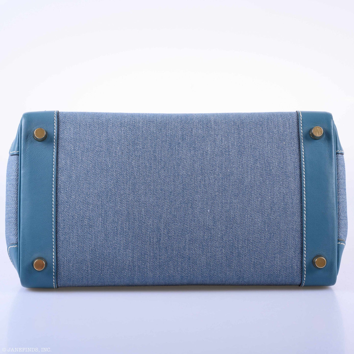 HermesBirkin 30 Denim & Blue Jean Gulliver Leather Gold Hardware - 1999, C Square