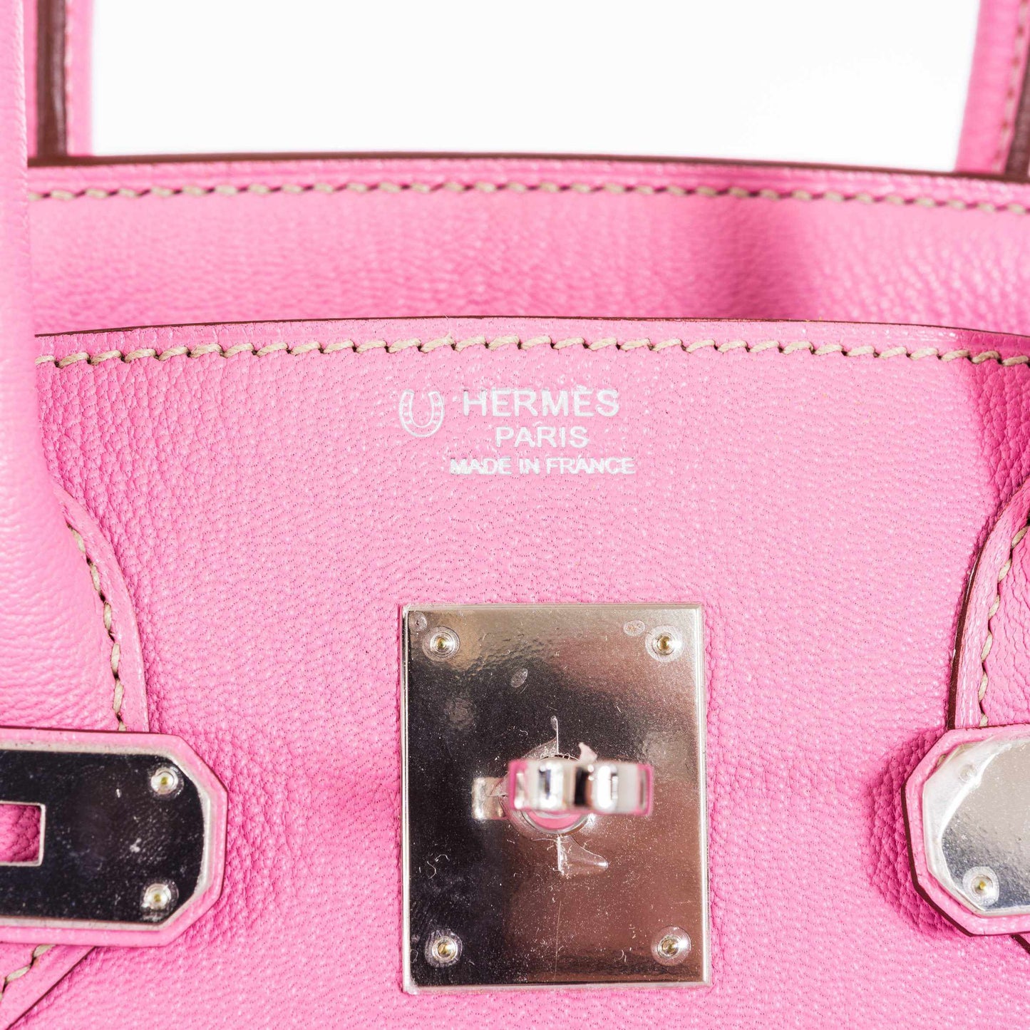 HermesBirkin 30 HSS Bubblegum Pink And Gris Tourterelle Chevre Palladium Hardware