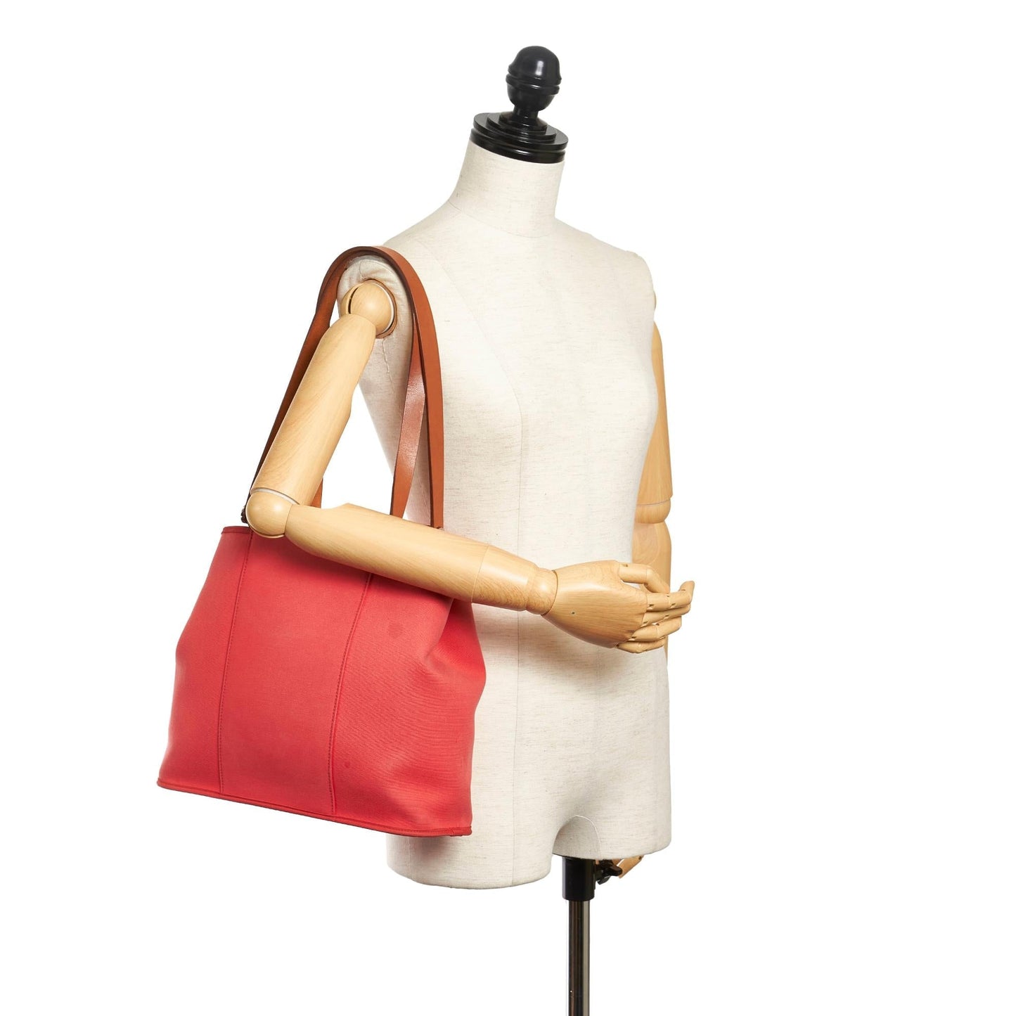 Luxury Hermes Cabag Canvas Satchel (SHG-32211)