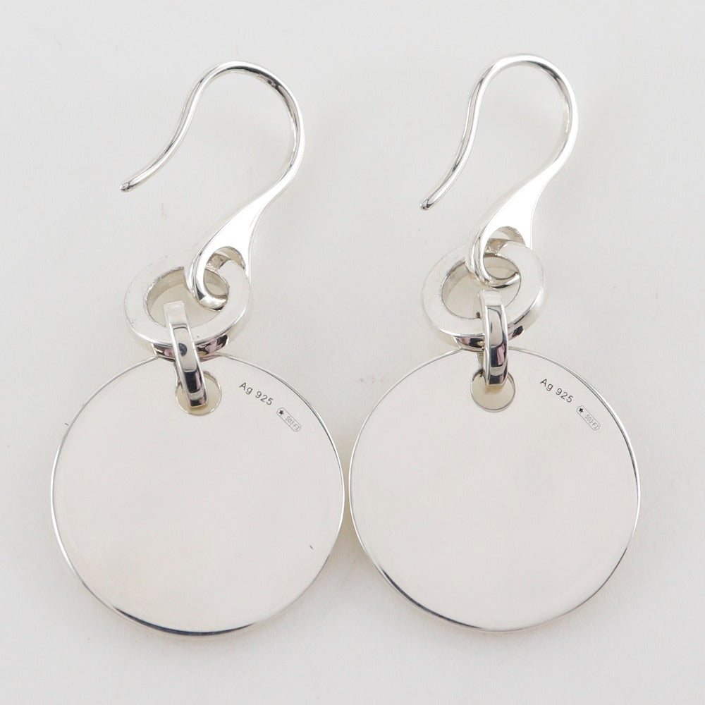 GUCCI Pierce Silver925 Silver logo round trademark Women