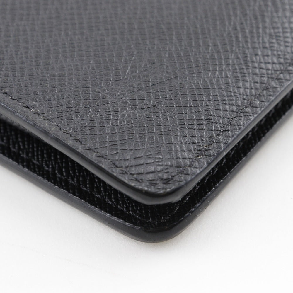 LOUIS VUITTON Long Wallet Purse M30501 Taiga black Portefeuille Braza mens