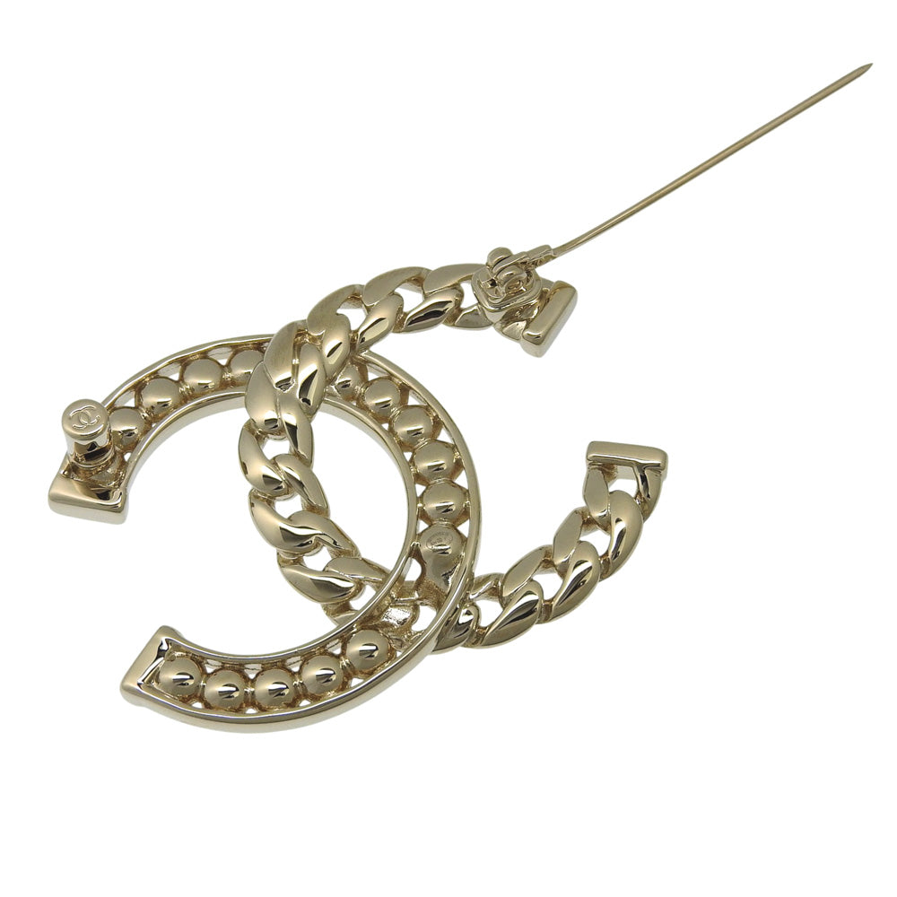 CHANEL Brooch ABD111 B16035 Metal, Rhinestone gold COCO Mark