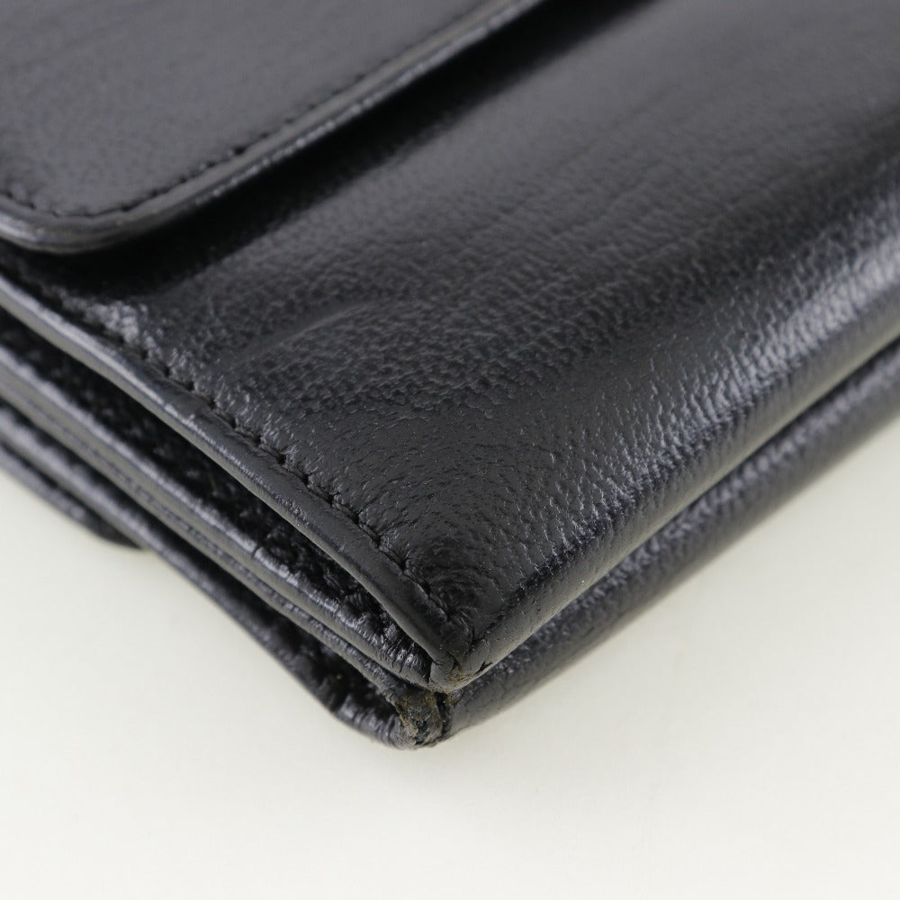 CHANEL Bifold Wallet A13456 Calfskin black W Hook Wallet COCO Mark Women