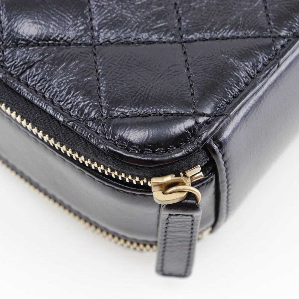 CHANEL Handbag lambskin black 2WAYShoulder Matrasse Mini handbag Women