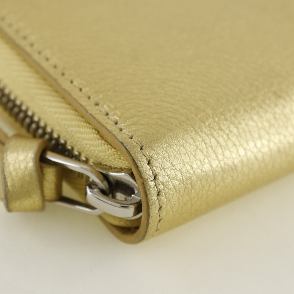LOUIS VUITTON Long Wallet Purse M69058 Grain Calfskin Leather gold Japan exclusive color Zippy Rock Me Women