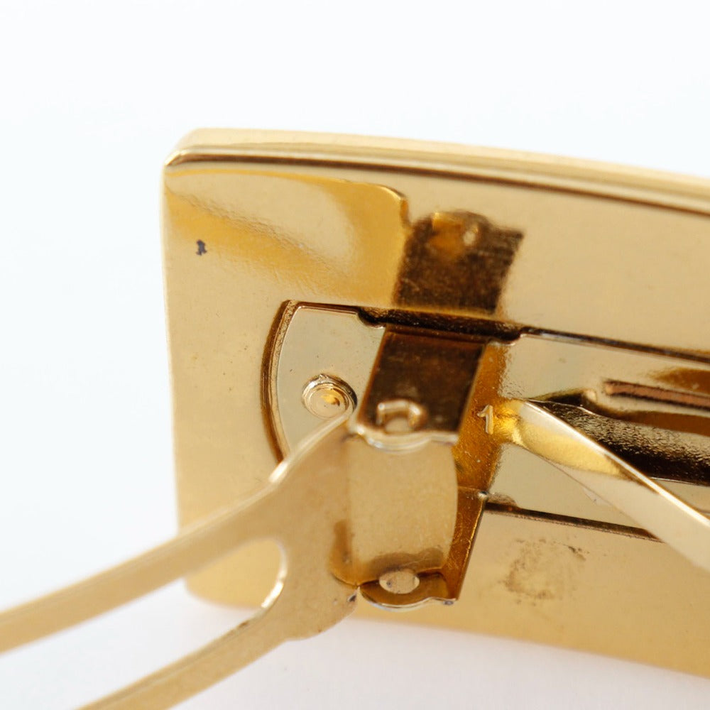 CHANEL Valletta Plated Gold gold logo Women