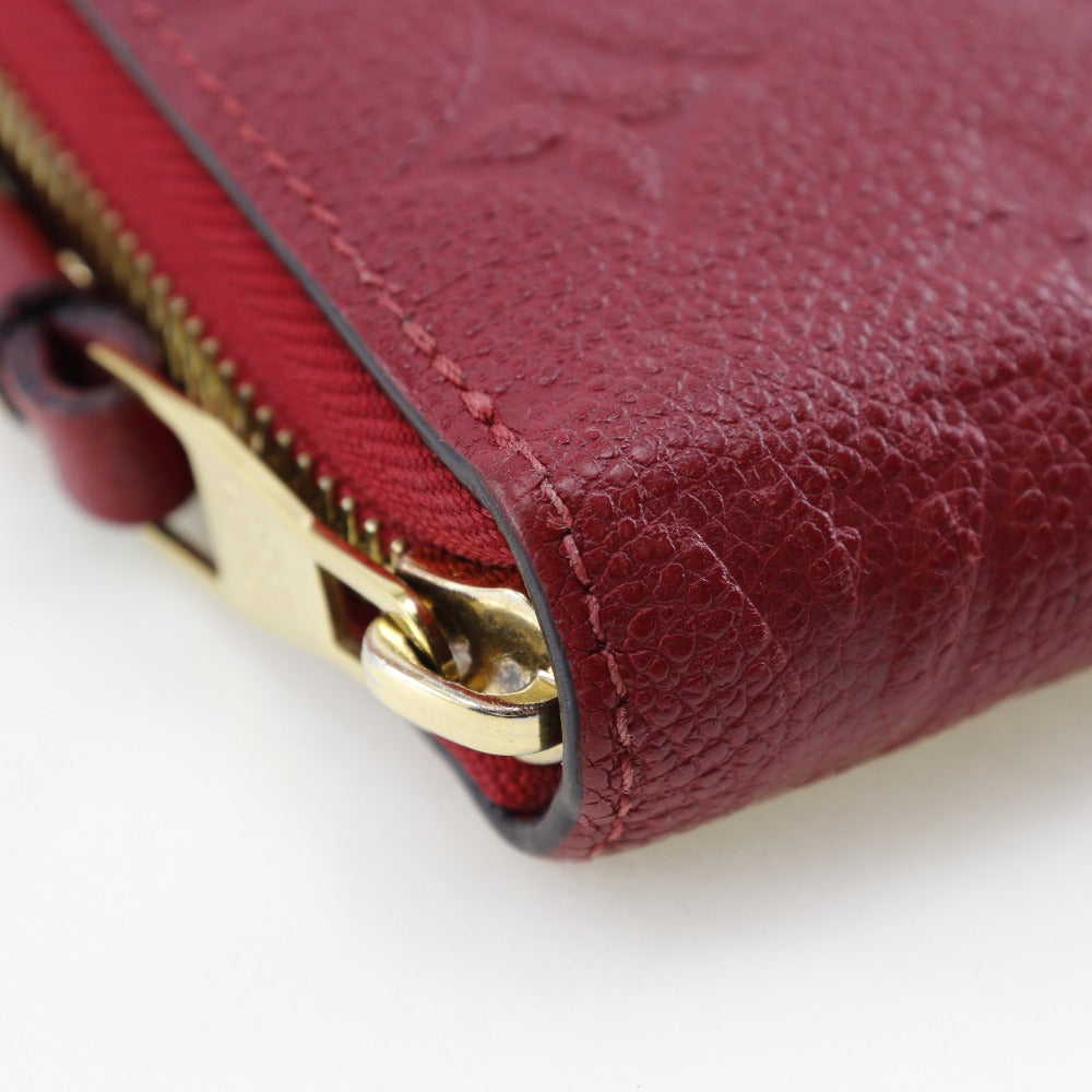 LOUIS VUITTON Long Wallet Purse M60737 Monogram Ann Platt Red Zippy wallet Women