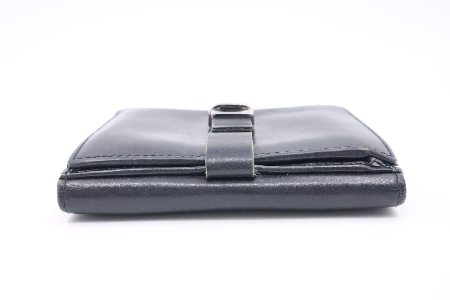 Gucci Compact Wallet in Dark Blue Leather