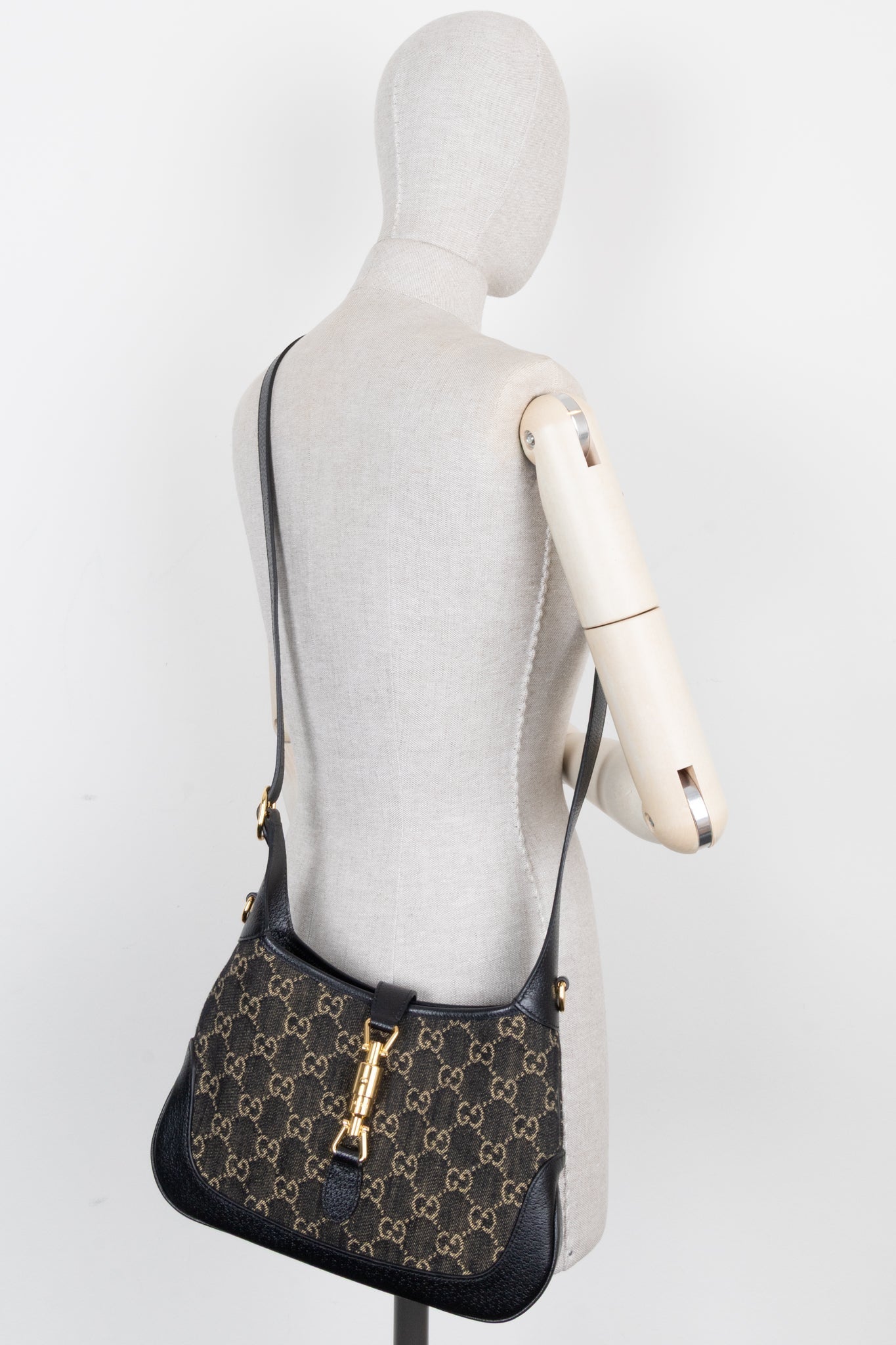 GUCCI Jackie 1961 Small Denim Black