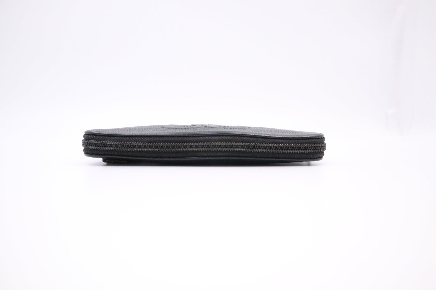 Chanel Long Zippy Wallet in Black Caviar Leather