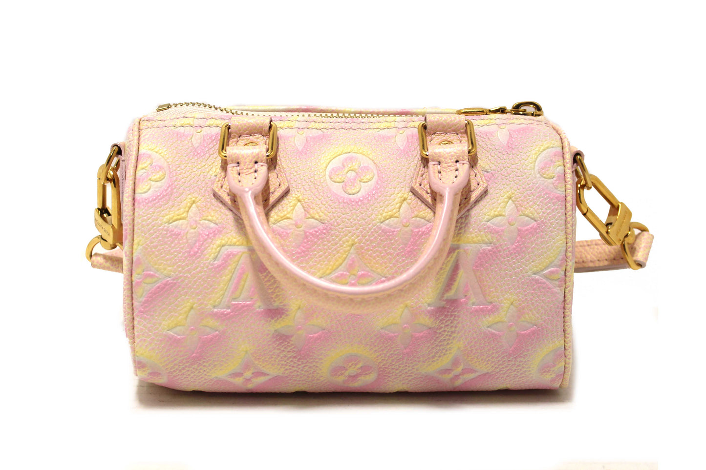 Louis Vuitton Pink Summer Stardust Monogram Empreinte Leather Nano Bag