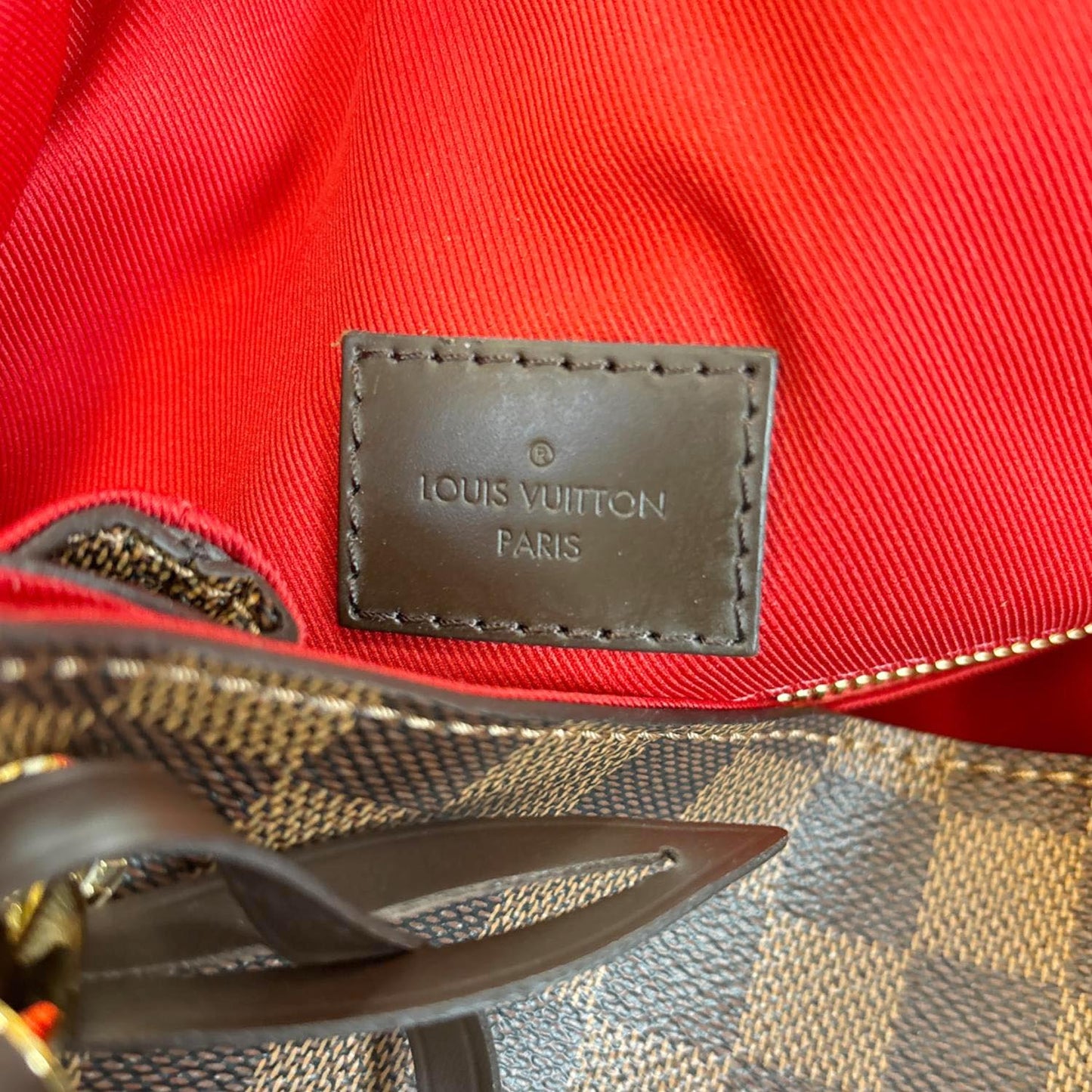 LOUIS VUITTON Graceful PM Damier Ebene Shoulder Bag Brown