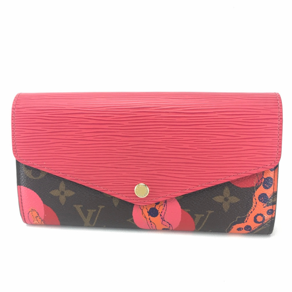LOUIS VUITTON Folded wallet M60938 Monogram Canvas / Epi Leather multicolor Monogram epi Portefeuille Sarah Women Used