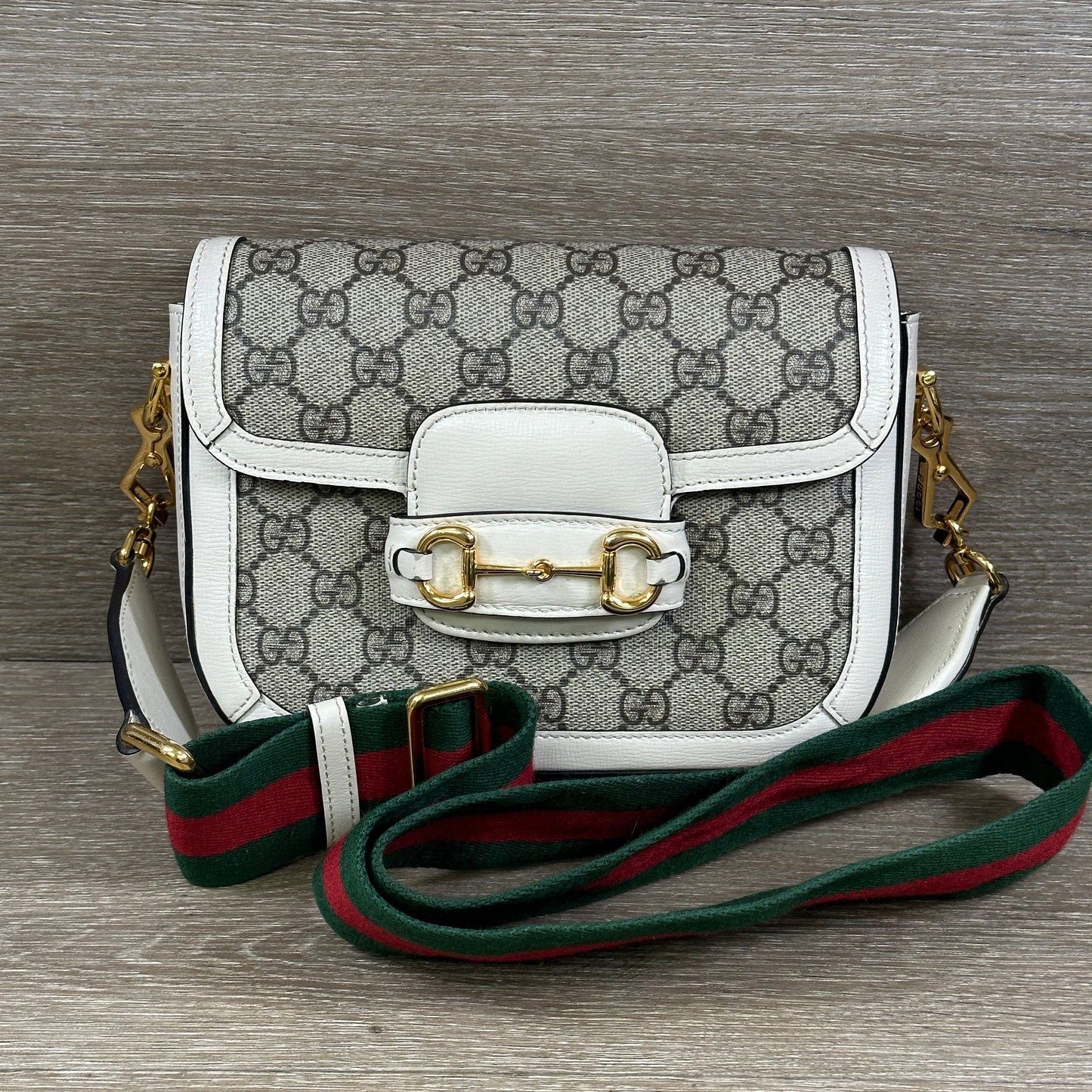 Gucci Monogram Leather Mini Shoulder Bag