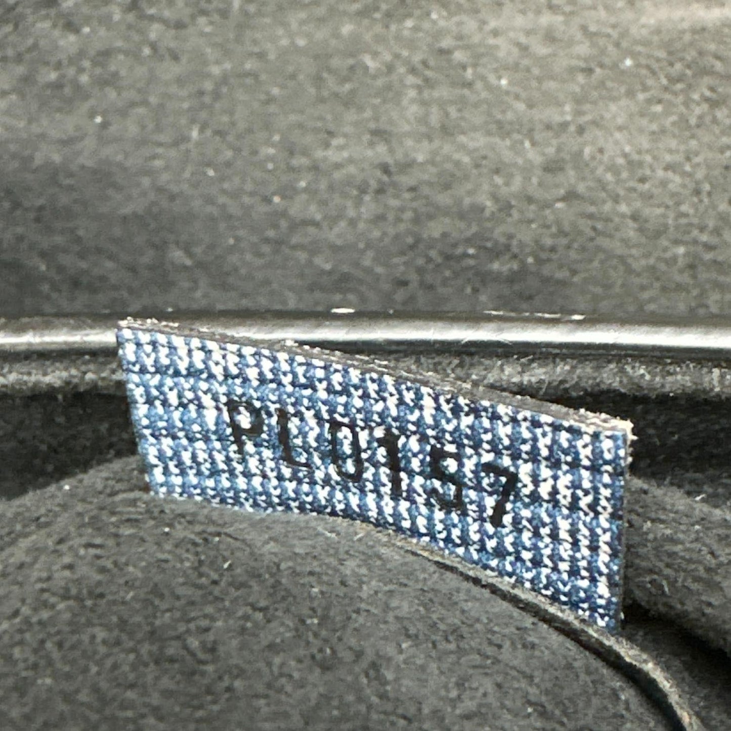 LOUIS VUITTON Chain It PM Leather Crossbody Bag Blue
