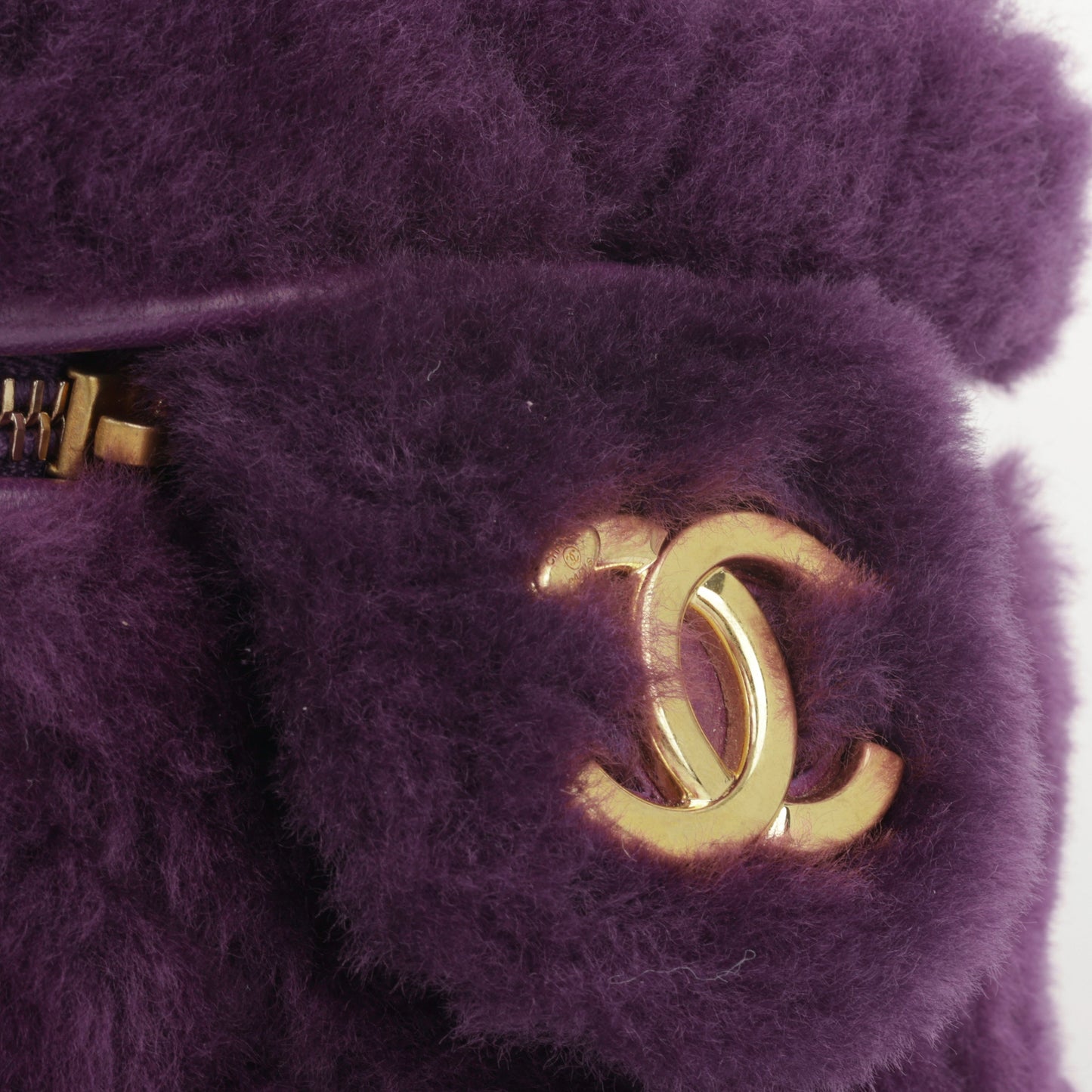 Chanel Shearling Vanity Case