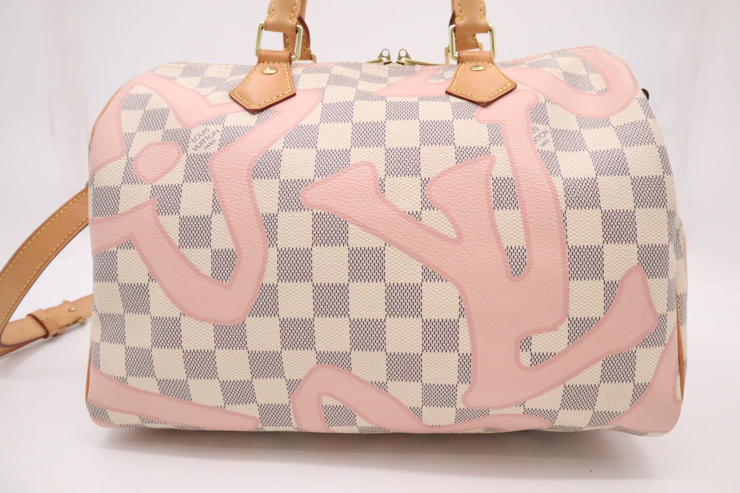 Louis Vuitton Speedy 30 Bandoulier in Tahitienne Damier Azur Canvas