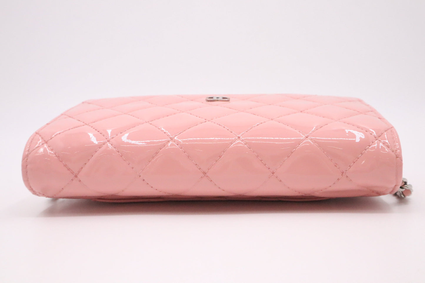 Chanel Wallet on Chain in Pink Patent Leather