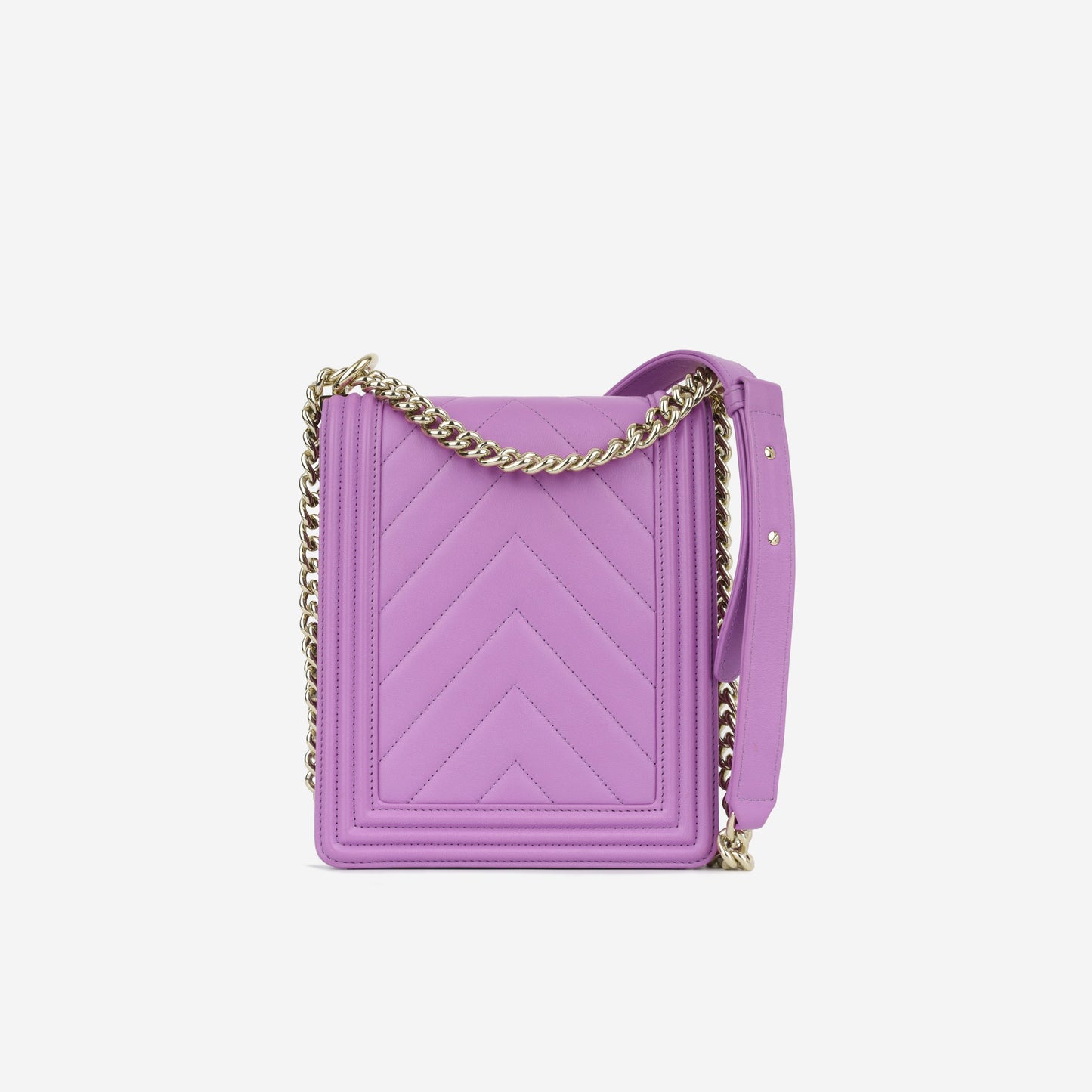Chanel North South Boy Bag - Purple