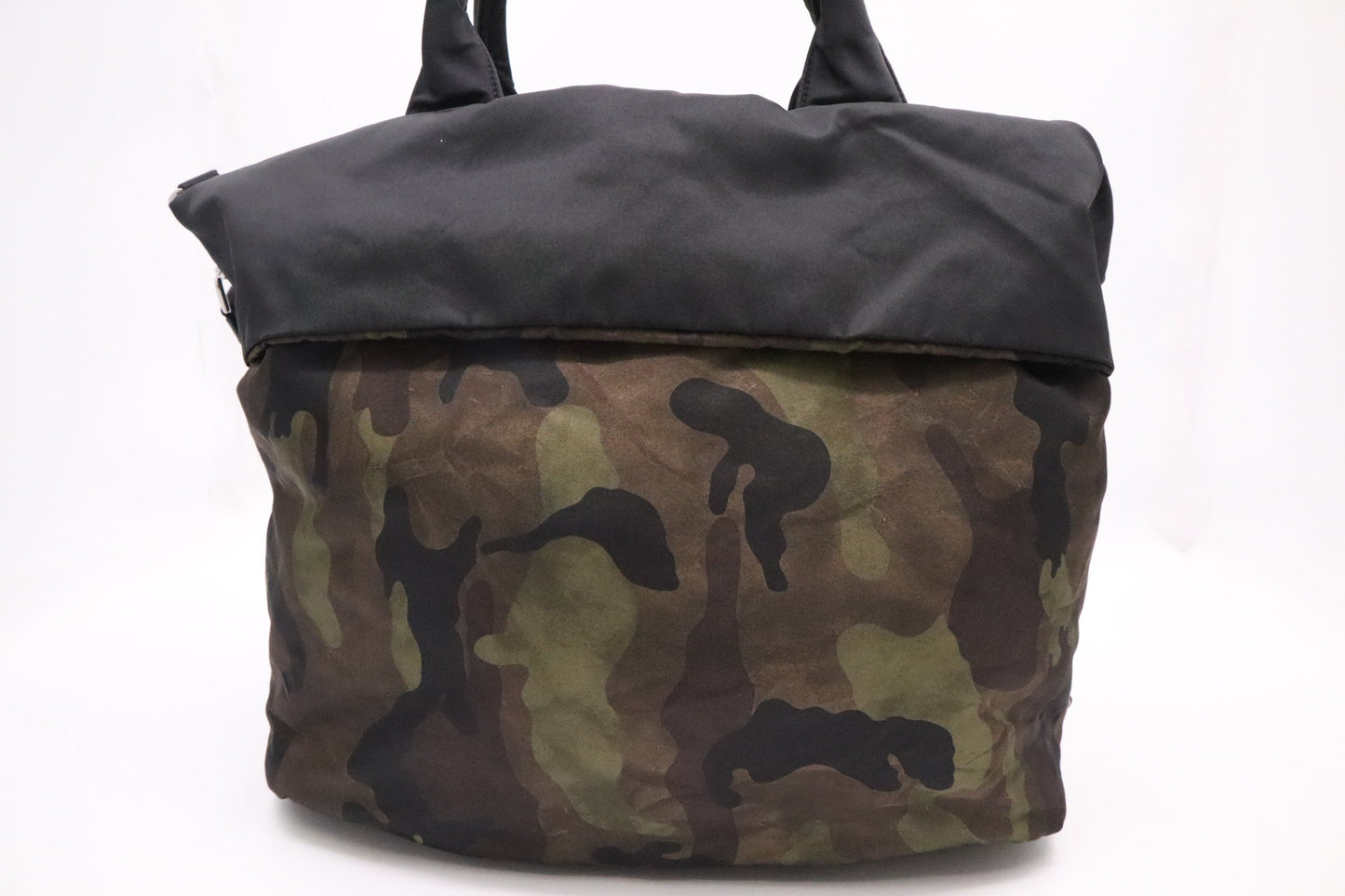 Prada Reversible Tote in Camouflage Nylon Canvas