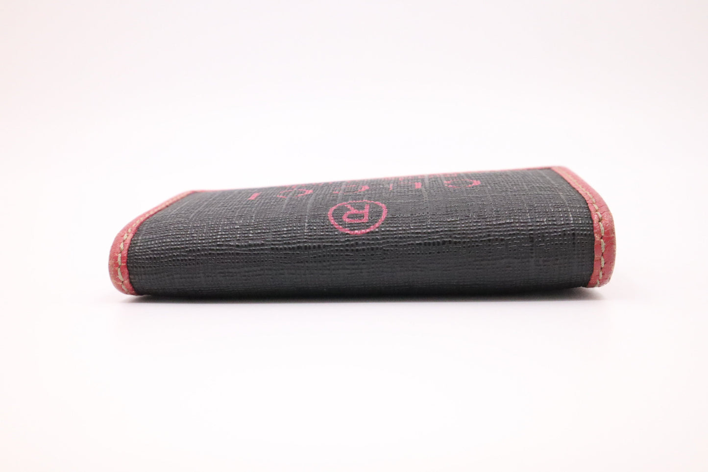 Gucci Key Case in Pink and Black Canvas
