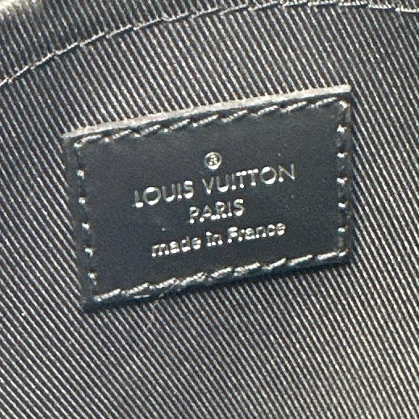 LOUIS VUITTON Steamer Monogram Eclipse Messenger Bag Black