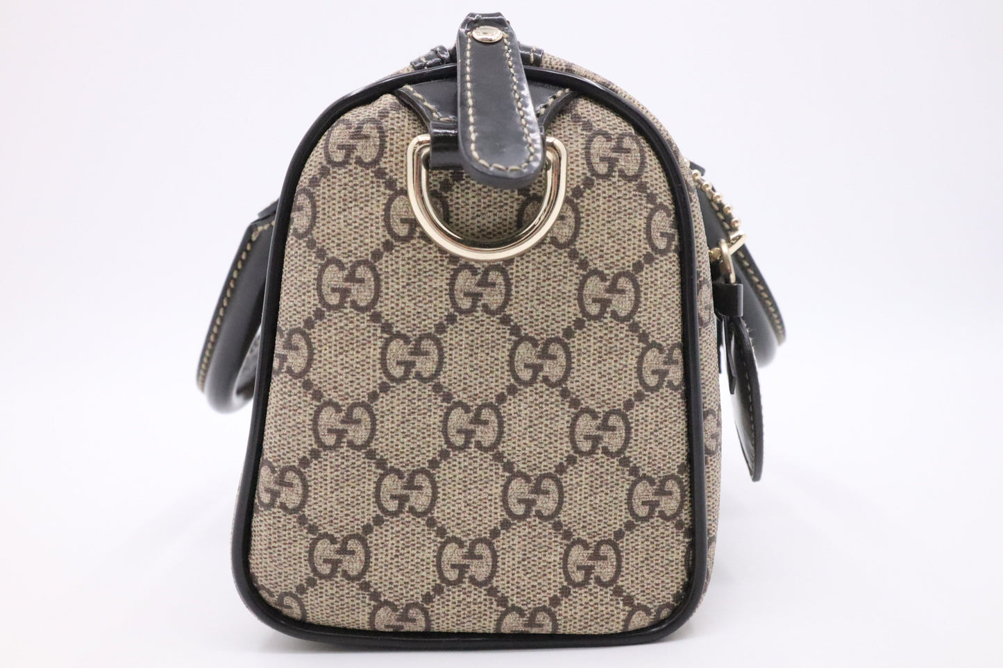 Gucci Small Boston Bag in Roses Tattoo Canvas