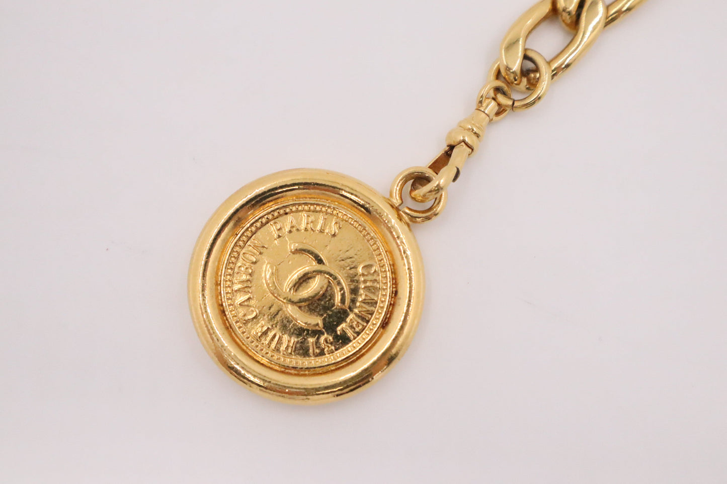 Chanel Vintage Medallion Chain-Link Belt