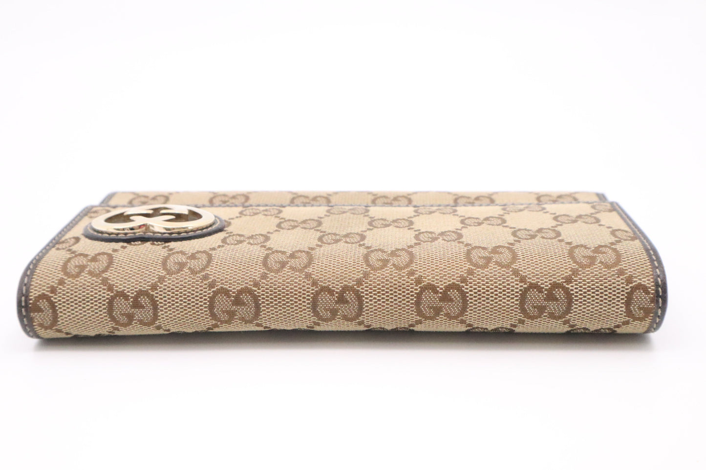 Gucci Long Wallet in Brown GG Canvas