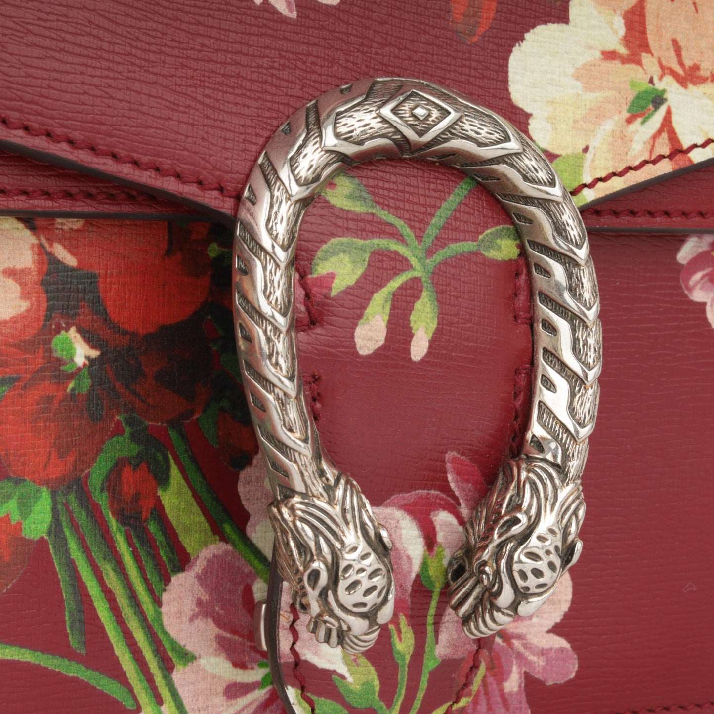 Gucci Small Dionysus - Red Blooms Calfskin