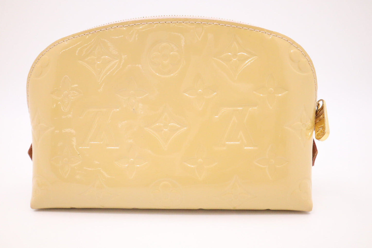 Louis Vuitton Pochette Cosmetique in Dune Vernis Leather