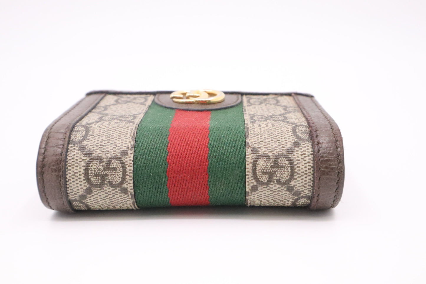 Gucci Ophidia Compact Wallet in GG Supreme Canvas