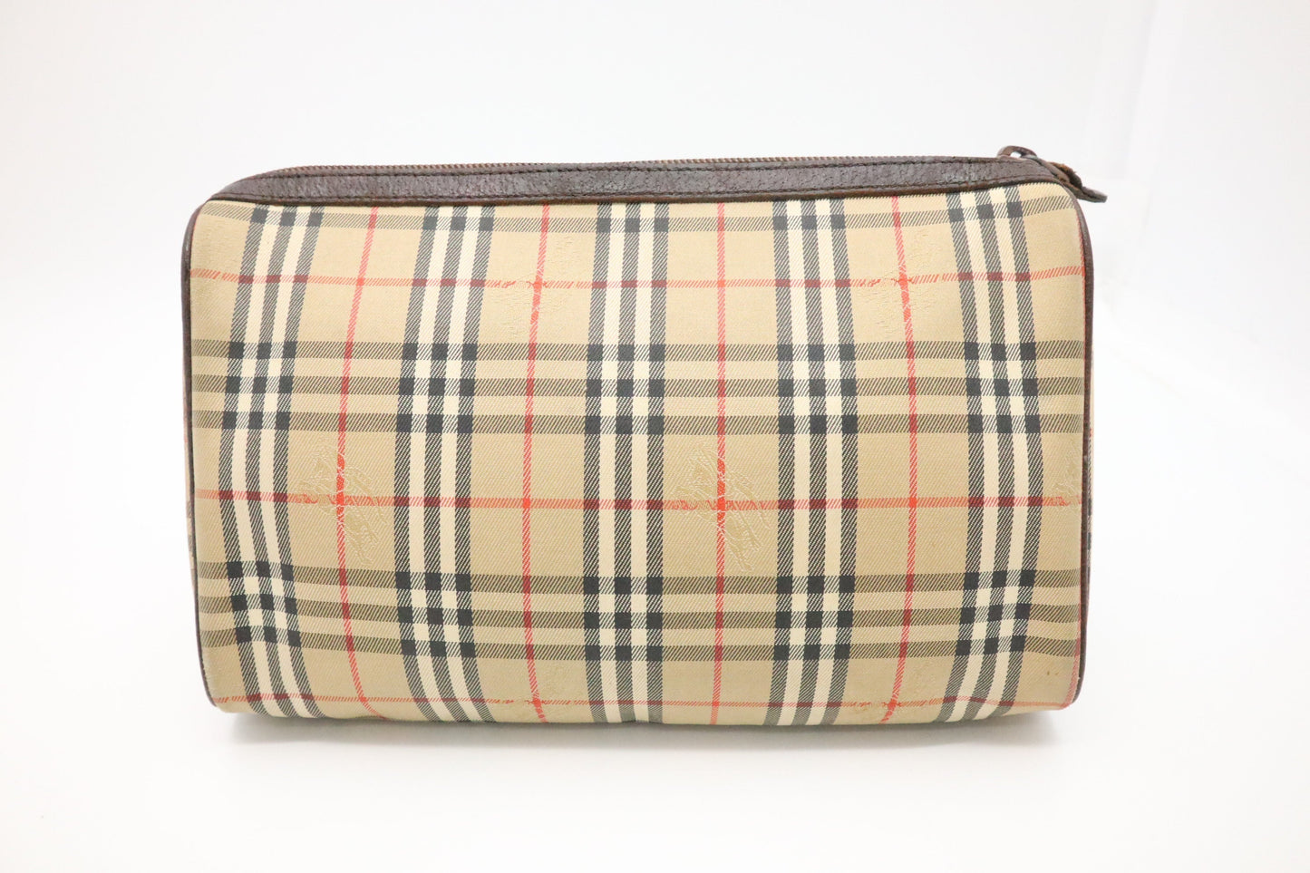 Burberry Clutch in Brown Canvas