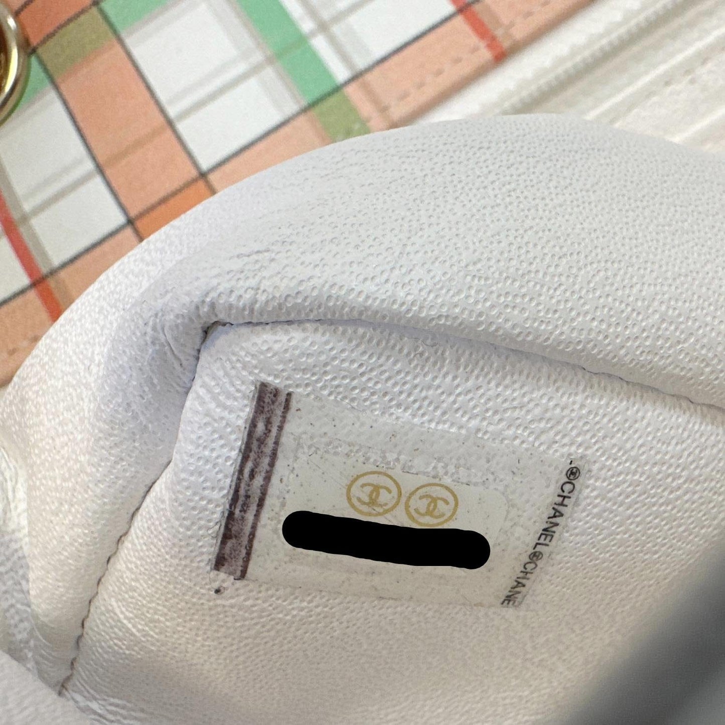 CHANEL Classic Rectangular Flap Mini Leather Crossbody Bag White