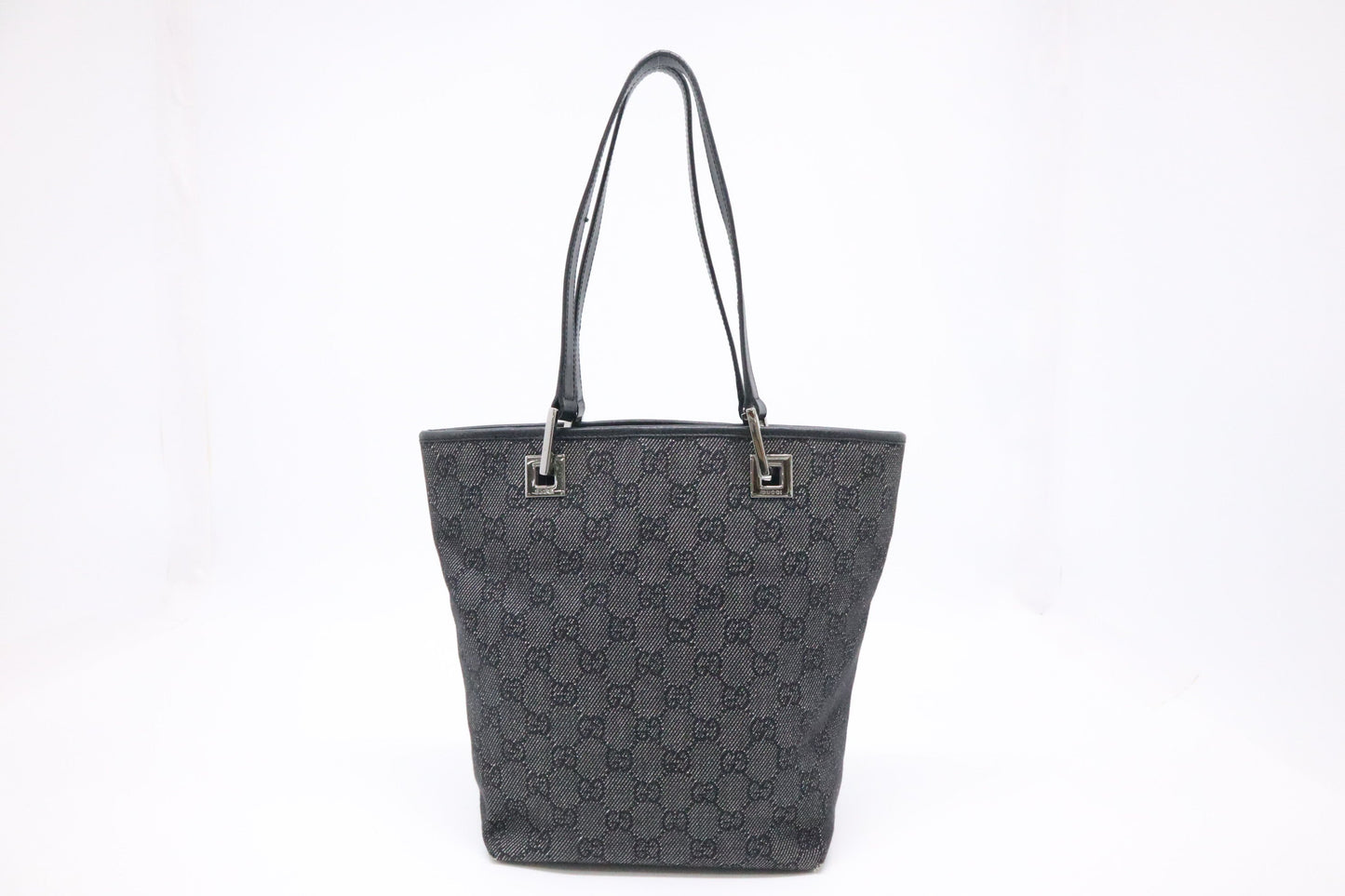 Gucci Mini Bucket Bag in Grey Canvas