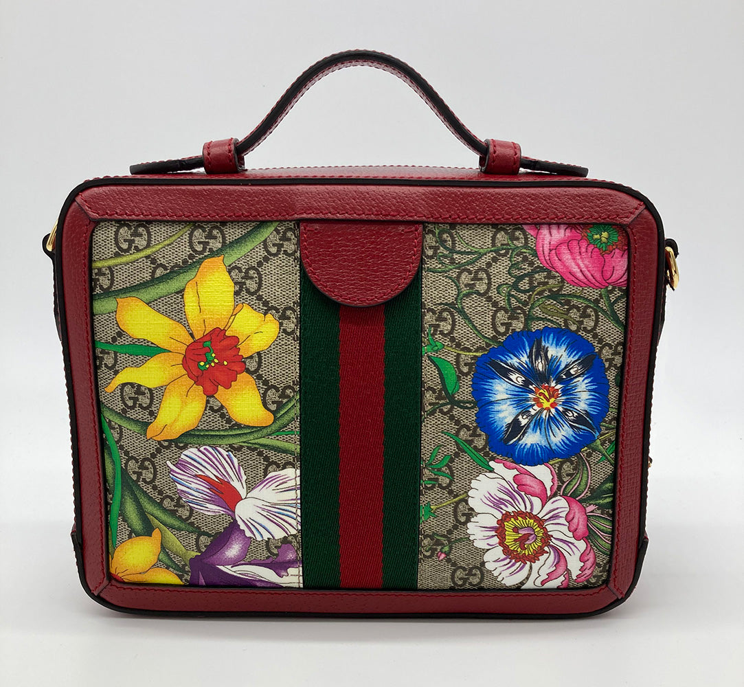 Gucci Ophidia Leather Canvas Crossbody Style 1