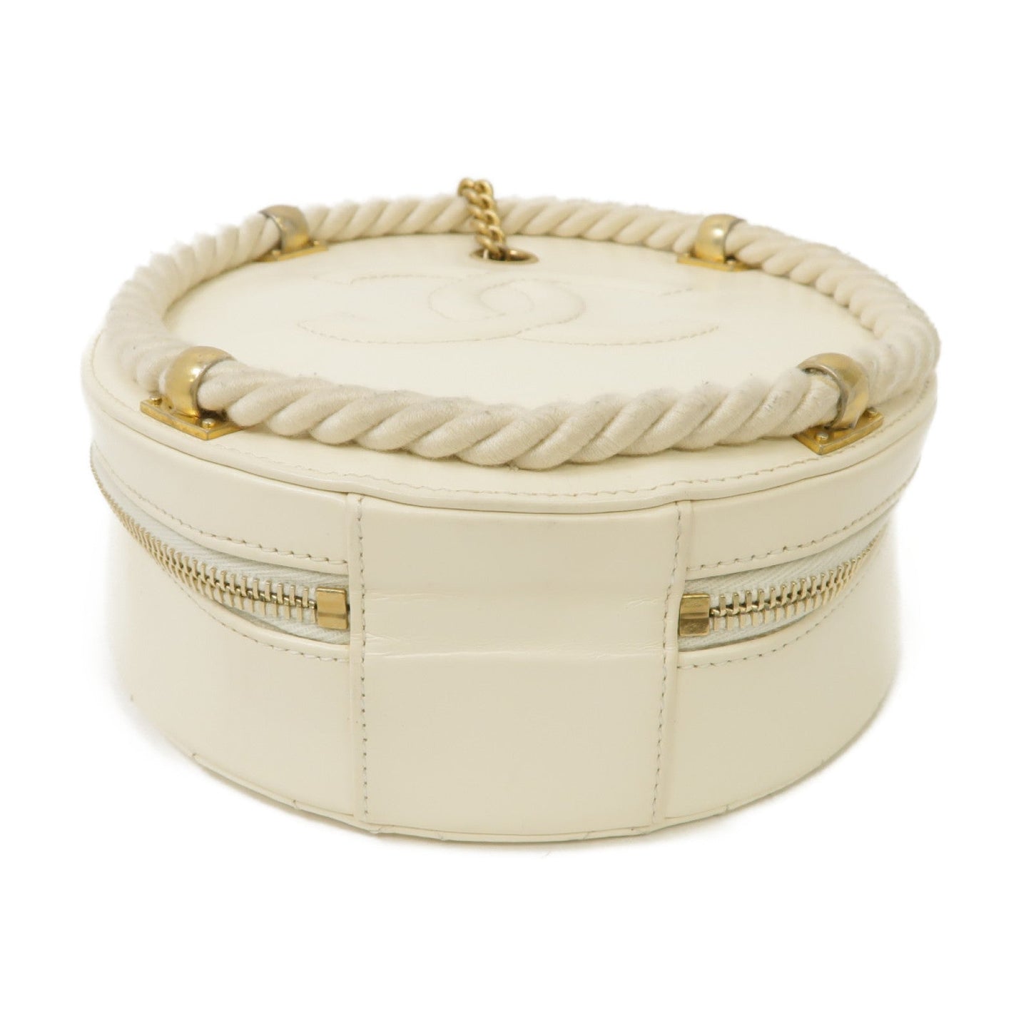 Chanel „ÄêÊøÄÊ?õ ™ÊɆ„ÄëËè±ʆºÁæäÁöÆÁöÆÈù©2 Way Shoulder BagÈáëÊ ø?Á±?Ëâ?