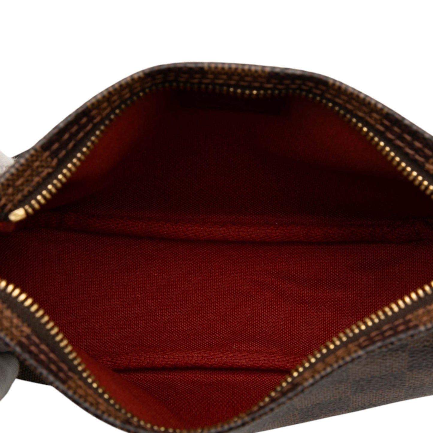 Brown Louis Vuitton Damier Ebene Trousse Pochette Handbag