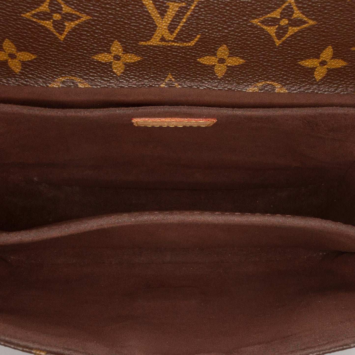 Brown Louis Vuitton Monogram Pochette Metis Satchel