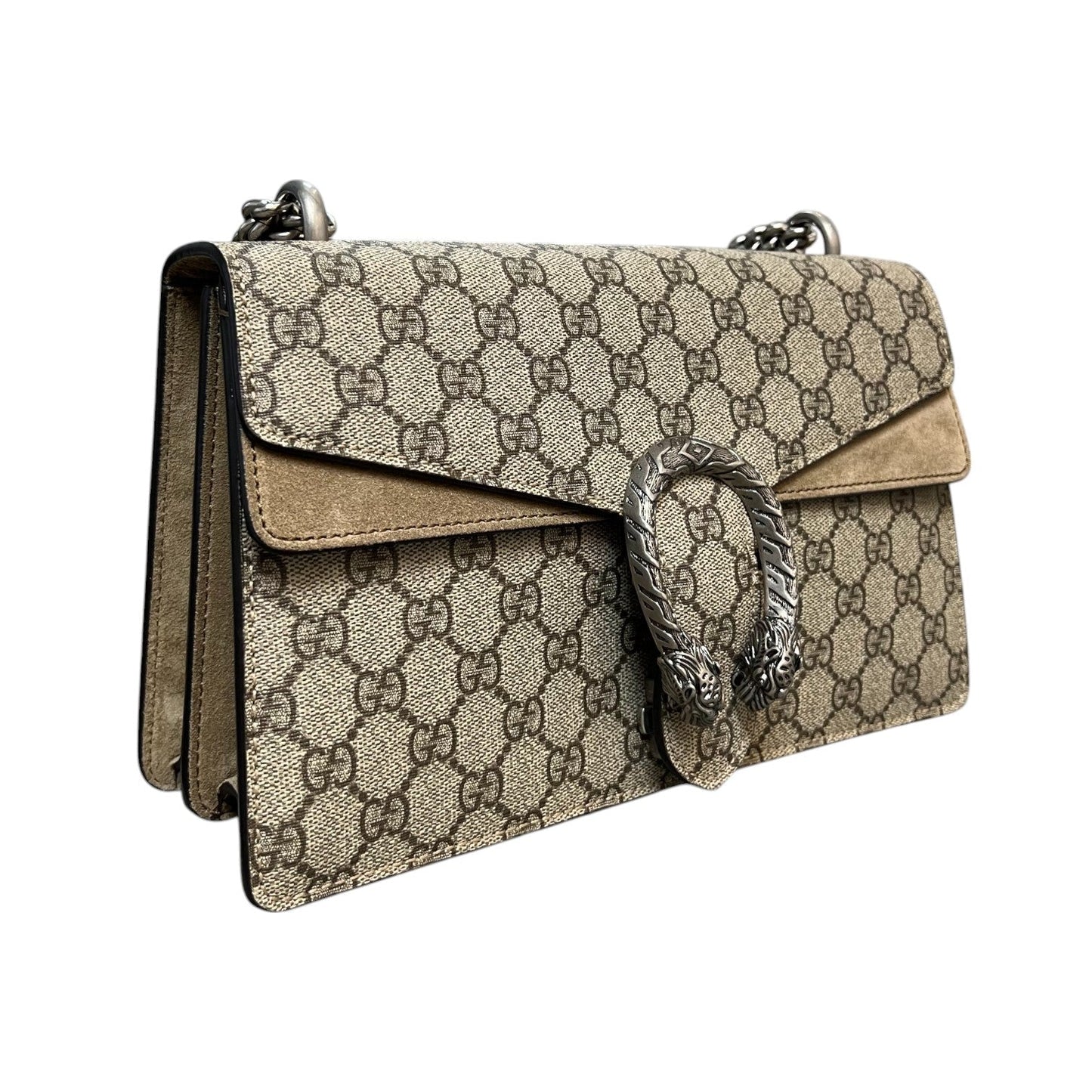 Gucci Monogram Chain Leather Shoulder Bag