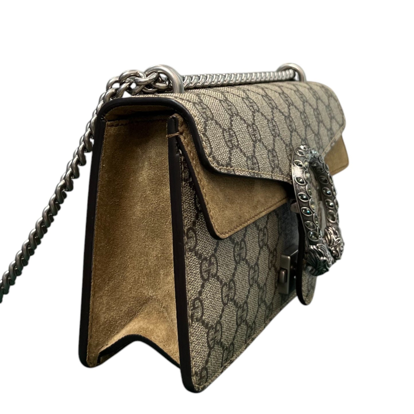 Gucci Monogram Chain Canvas Shoulder Bag